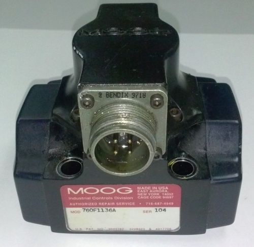 Moog hydraulic servovalve 760f1136a for sale