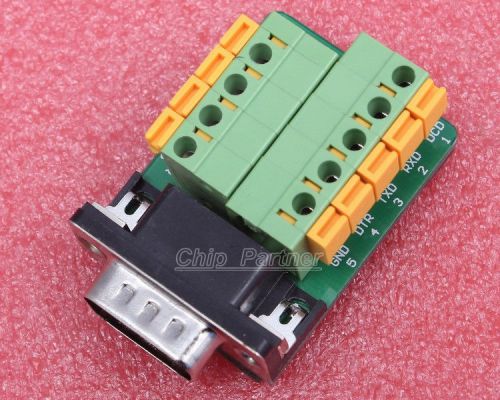 DB9-G6 DB9 Teeth Type Connector 9Pin Male Adapter Terminal Module RS232