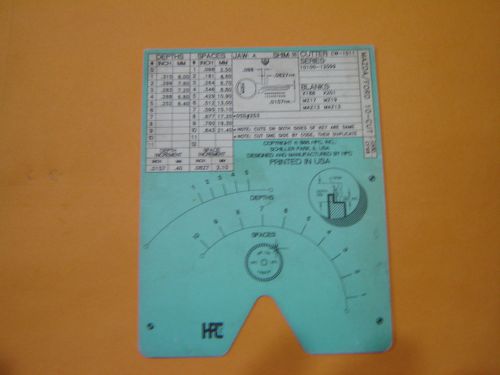HPC 1200 CF68 Code card like brand new Hardly usedMazda / Ford 10-Cut Disc Locks