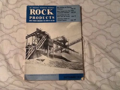 Rock Products Magazine Oct 1954 Largest Producer Circulation In The Field