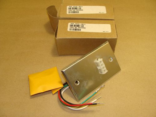 Lot of 2 simplex 2310-9011 fire smoke alarm system clock accessory receptacle for sale