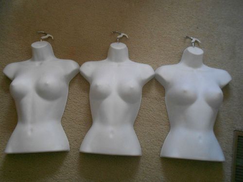 3 women&#039;s mannequin torsos, Used, size small ladies
