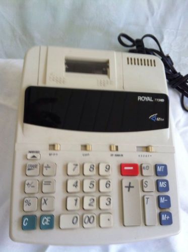 ELECTRONIC CALCULATOR 770HD ROYAL with Extra PAPER ROLLS