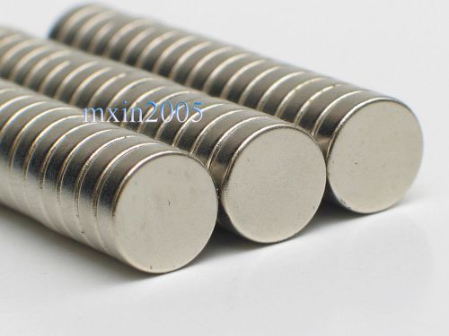 50pcs Strong Disc Round Rare Earth Permanent NdFeB Magnets D8x2mm N35