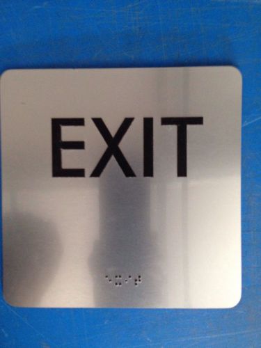 Braille Exit Sign