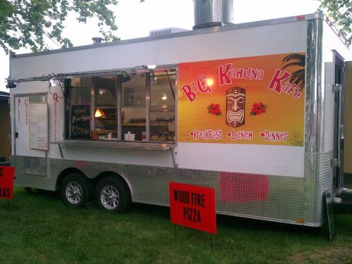 20&#039; Food Trailer with Wood or Gas Pizza Oven or Barbecue/Smoker