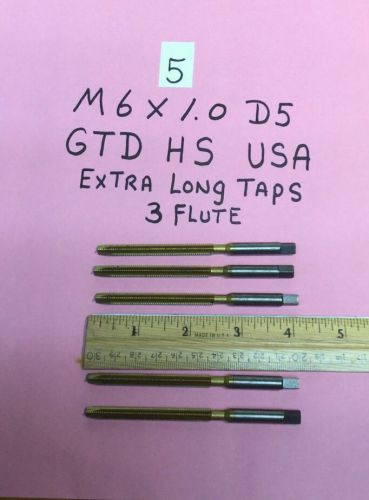 5 new gtd m6 x 1.0 d5  extra long hs usa metric tap for sale
