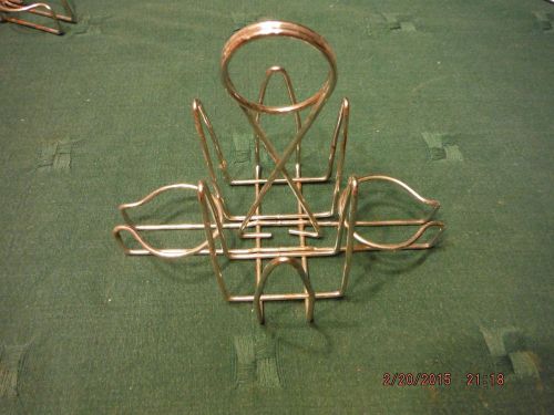 VINTAGE METAL RESTAURANT SALT/PEPPER/CONDIMENT HOLDER RACK