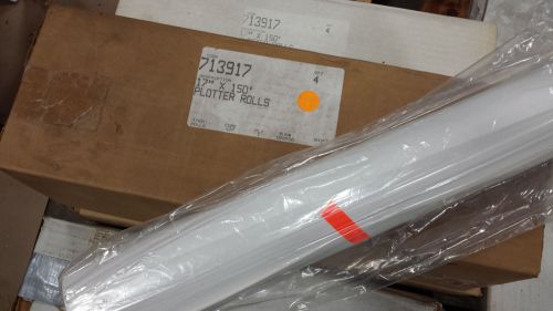 Thermal Plotter Rolls- 17&#034; X 150&#039;  5/8&#034; core- Box of 4 rolls! Used for Klein 595