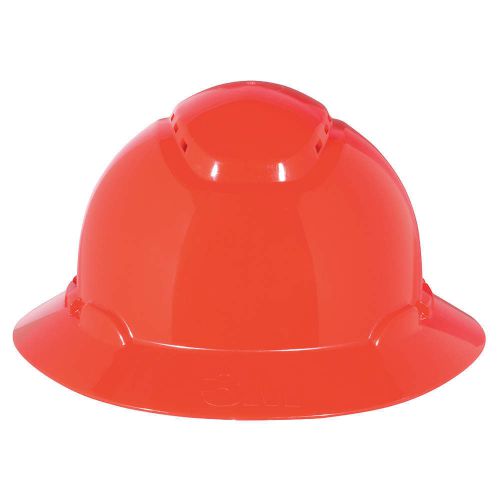 Hard Hat, Full Brim, 4pt. Ratchet, Red H-805V