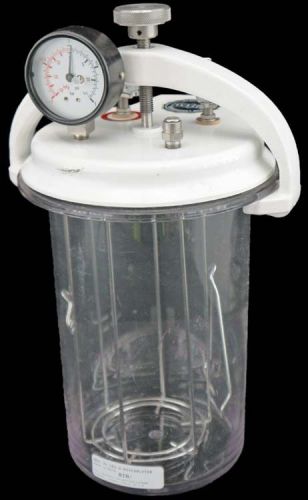 Difco laboratory vacuum/pressure-gauge anaerobic incubator culture jar 3.5l for sale