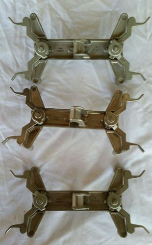 Lot of 3 Fisher Castaloy-R Double Clamp Buret Holders 3361-4