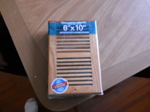 Wood Wall/Ceiling Register vent 6&#034;x10&#034;