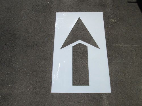 40&#034; Straight Parking Lot Arrow Stencil, 1/16&#034; Re-Usable LDPE Plastic