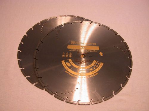 16 inch husqvarna nxs metal cutting fire rescue blade ** two blades** for sale