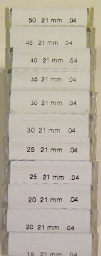 GREAT BUY.... 11 pks - Brasseler EndoSequence  Rotary Files .04 Taper 21mm
