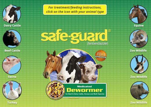 Safe-guard® multi species medicated pellet dewormer - horses, cows, pigs - 5 lbs for sale