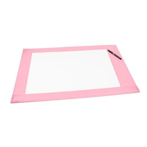 LUCRIN - Extra large Desk pad - Smooth Cow Leather - Pink