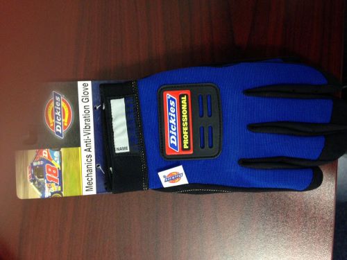Men&#039;s Dickies Mechanic Anti Vibration Gloves Size Large Blue