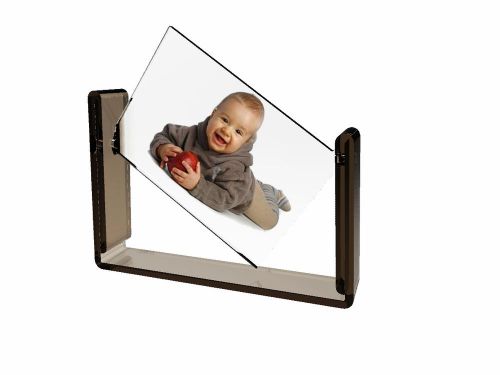 20709 Frame, Acrylic Tabletop 4&#034; x 6&#034; suspended spinner picture frame menu holde