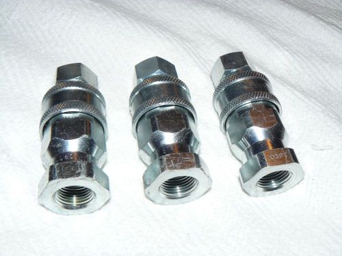 3 Pairs Parker PHK 6600 Series Quick DisconnectCouplers 3/8&#034; Male &amp; Female New