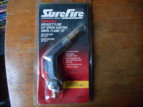 SUREFIRE BY BERNZOMATIC 1/4&#034; SWIRL FLAME AIR/ACETYLENE TORCH TIP NEW