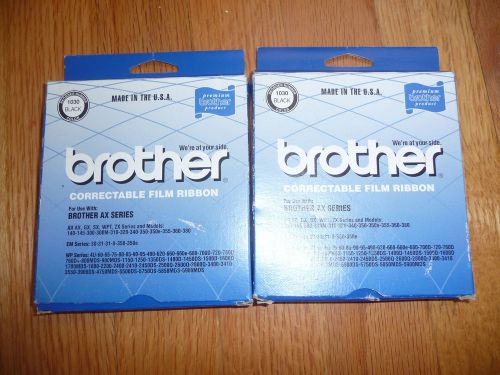 Two Brother 1030 Correctable Black TypeWriter Ribbons AX AII GX WPT ZX &amp; More!