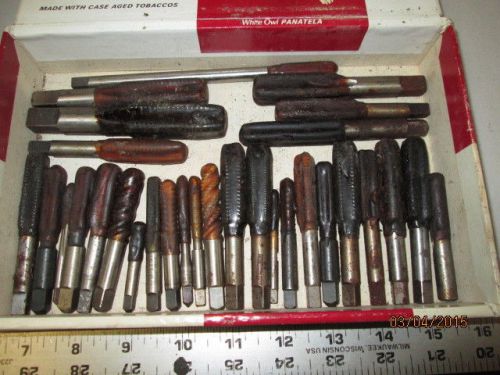 MACHINIST LATHE MILL Machinist Lot of Threading Wax Coated Tap s for Tapping