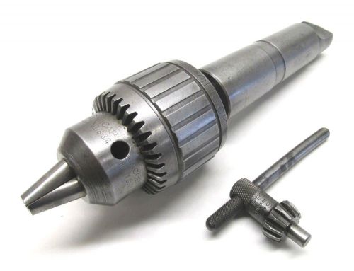 Nice! jacobs 1/8&#034; to 3/4&#034; ball bearing super drill chuck w/ 5mt shank - #18n for sale