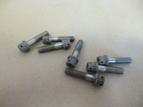 1/4-28 x 1&#034; drilled double hex head 17-4 stainless steel aircraft screws (7pcs) for sale