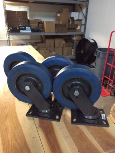 Heavy duty rubber casters sets for sale