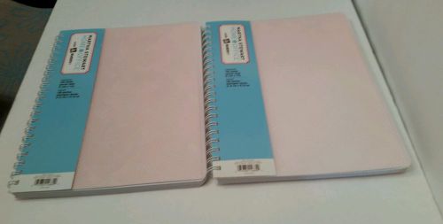 NEW Lot of 2 Martha Stewart Home Office Avery Pink Wave Notebook 8.5&#034; x 11&#034;