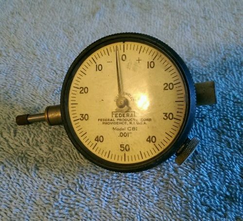 Federal Dial  Indicator Gauge Machinest Tool C81 .001&#034;  0.25&#034; range