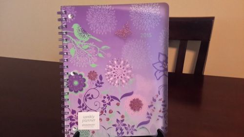 NEW - Sparrow Floral 2015 Weekly Planner 8x10
