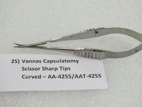 Opthalmic Vannas  Capsulatatomy Scissor sharp tips curved - AA -4255 /AAT-4255