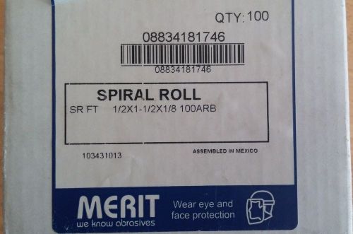 NEW MERIT BOX of 84 SPIRAL ROLL 08834181746 1/2 x 1-1/2 x 1/8 100ARB