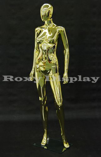 Female Unbreakable Plastic Mannequin EggHead Display Dress Form PS-BF26/EHF-G
