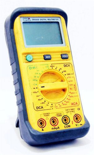 Universal enterprises uei sm383b digital electrical multimeter with leads cables for sale