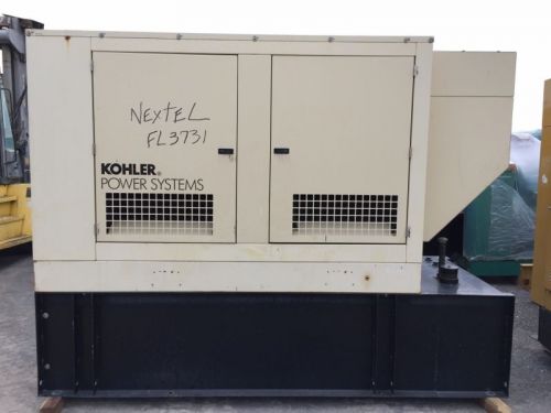 Kohler 60 kW, Single Phase, Sound Attenuated, Base Fuel Tank, Only 113 Hours ...