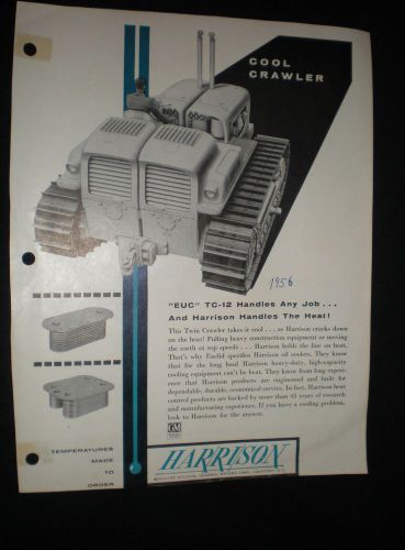 1956 &#034;Euc&#034; TC-12  Print ad / Harrison Radiators
