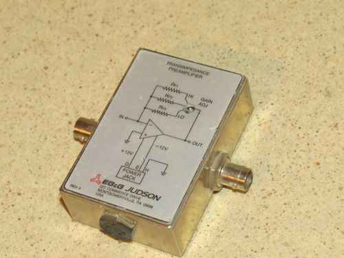 EG&amp;G JUDSON TRANSIMPEDANCE PREAMPLIFIER (JU8)