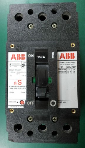 ABB QS 150 AMP RS-9707 Circuit Breaker Rated 3p 240VAC
