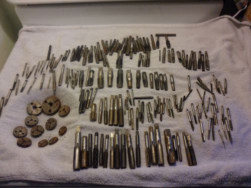 HUGE Lot Threading Machinists Taps- Dies-USA-  2-56 to 3/4-10 Almost 10 Pounds!