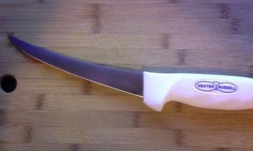 6-inch, curved, flexible boning knife/dexter russell sofgrip #sg 131vf-6. for sale