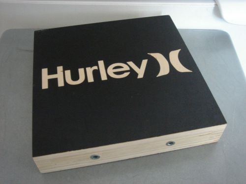 Hurley Clothing Surf Skate Board Shorts Wood Advertisement Store Display Sign