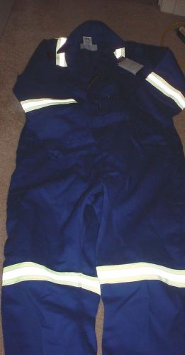 Rps rig crude fr flame resistant work coveralls blue reflective never worn! 48 r for sale
