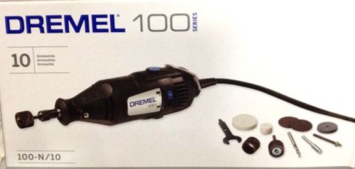 Dremel single speed rotary tool with 10 accessories &amp; work table model (100-n/10 for sale