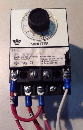 EAGLE SIGNAL CONTROLS BR18A6 SERIES 0-10 MIN ELECTRIC RESET TIMER BR18A6 120v