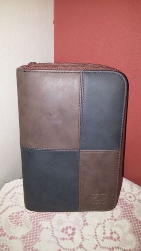 Nice Leather Planner/Organizer Binder Zipper Notebook By WORLD WIDE