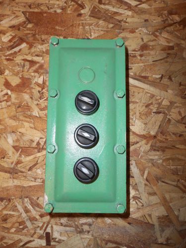 Adalet x4 explosion proof 4 device box with 3 selector switches broken foot for sale